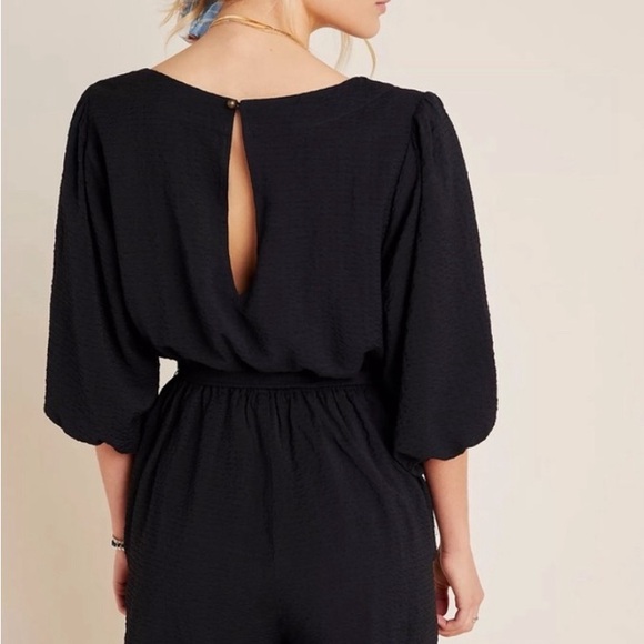 Anthropologie Francesca Balloon-Sleeved Romper - Picture 2 of 6